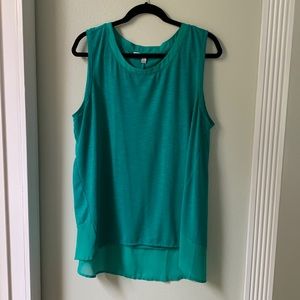 Teal Green XL Sleeveless top